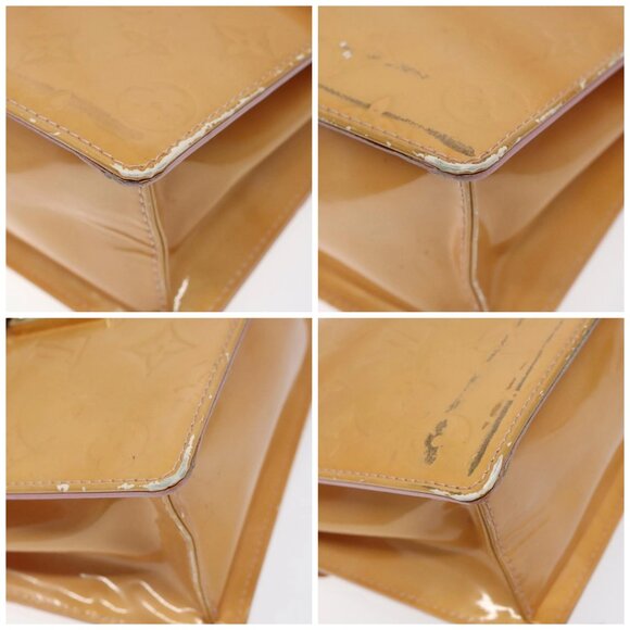 LOUIS VUITTON Vernis Spring Street Hand Bag Marshmallow Pink M91033 Auth BD1853 - Picture 14 of 16